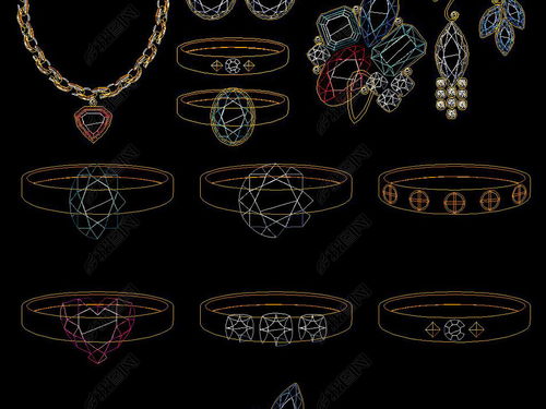 珠寶首飾CAD設計大全 平面圖資源與設計靈感